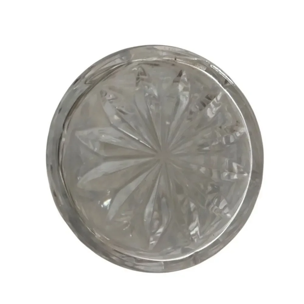 Vintage Etched Glass Daisy Flower Decanter *Read*